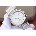 Best Omega De Ville Chronograph 42mm White Dial Bracelet Omega WT00704