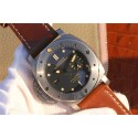 Best Panerai PAM569 Titanium Brown Thick Leather Strap WT01912