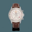 Best Quality Imitation Breitling Navitimer 1 B04 Chronograph GMT 48 Steel Mercury Silver WT00902