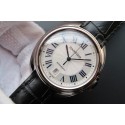 Cartier Cle de Cartier White Textured Dial Leather Strap Cartier WT01676