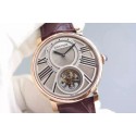 Cartier Rotonde De Cartier Tourbillon Leather Strap Cartier WT01797