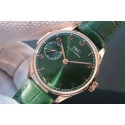 Copy Best IWC YLF Portuguese IW5242 Green Dial Gold Makers IWC WT01549