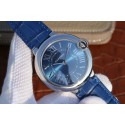 Fake Cartier Ballon Bleu 46mm Blue Textured Dial WT01304