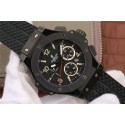 High Quality Hublot Big Bang 44mm Full Ceramic Black Dial Black Rubber Strap Hublot WT00979