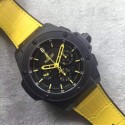 Hublot Big Bang King Power 48mm Black Dial Yellow Hands Gummy Strap WT00505