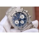 Imitation Audemars-Piguet Royal Oak Chronograph Blue/White Dial Bracelet WT01263