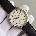 Imitation IWC MKF Mark XVIII IW327002 White Dial Leather Strap WT01151