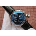 Imitation IWC Portofino Chrono IW391019 Blue Dial Leather Strap WT00734