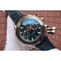 Imitation Omega Planet Ocean Master Chronometer Blue Bezel Blue Dial Leather Strap WT01327