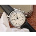 IWC Portugieser Chrono Classic 42 IW390403 White Dial Blue Hand Leather Strap WT01783