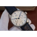 IWC Portuguese IW500705 White Dial Blue Markers Leather Strap WT01351