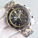 Luxury Omega Seamaster 300m Diver Black Dial Yellow Inner Bezel Bracelet Omega WT01881