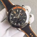 Omega Planet Ocean Master Chronometer Chrono Black Dial Black Nylon Strap WT01489