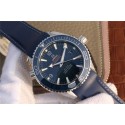 Omega Planet Ocean Professional Blue Liquidmetal Bezel 45mm Rubber Strap WT01555