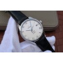 Omega V6 De Ville 41mm White Dial Black Leather Strap Omega WT01793