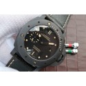 Panerai PAM508 Real Ceramic Black Distressed Calfskin Strap WT01398