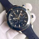 Quality Omega Seamaster Professional Chronograph Blue Bezel Blue Dial Rubber Strap Omega WT01052