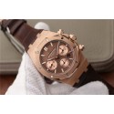 Replica Audemars-Piguet ROYAL OAK Royal Oak Chronograph 26331 Brown Dial Leather Strap WT01516