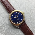 Replica Fashion Omega Globemaster Master Chronometer Blue Dial Brown Leather Strap WT01491