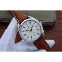 Replica Omega Aqua Terra Master White Textured Dial Orange Hands Leather WT01686