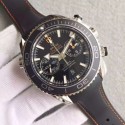 Replica Omega Seamaster Professional Chrono Black Ceramic Black Dial Orange Rubber Strap Omega WT00797