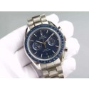 Replica Omega Speedmaster Moonwatch Co-Axial Blue Dial Bracelet Omega WT00890
