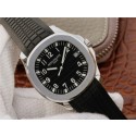 Replica Patek-Philippe Aquanaut 5167 PF Black Textured Dial Black Rubber Strap WT01397