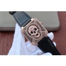 Bell-&-Ross Bell & Ross BR01 Burning Skull Tattoo Watch Dial Leather Strap MIYOTA WT01187