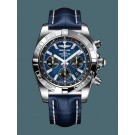 Best Breitling Chronomat 44 Steel polished Blackeye Blue WT01463