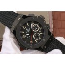 High Quality Hublot Big Bang 44mm Full Ceramic Black Dial Black Rubber Strap Hublot WT00979