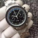 Luxury Omega Speedmaster MoonWatch NASA Black Dial Bracelet WT01483