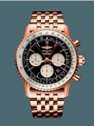 Best 1:1 Breitling Navitimer 1 B03 Chronograph Rattrapante 45 Red gold Limited Black Breitling WT00616