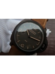 Best Knockoff Panerai PAM375 Brown Dial Brown Asso Strap WT01743