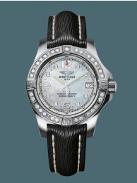 Breitling Colt Lady Steel gem-set bezel Pearl Diamond WT01681