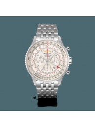 Breitling Navitimer 1 B04 Chronograph GMT 48 Steel Mercury Silver Breitling WT01557