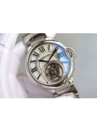 Cartier Ballon Bleu Tourbillon 46MM White Dial Bracelet WT01289