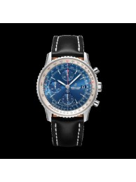 Fake Breitling Navitimer 1 Chronograph 41 Steel Aurora Blue WT00754