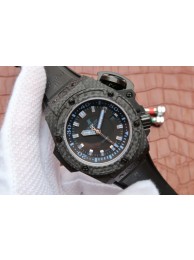 High Quality Imitation Hublot King Power OceanGraphic 4000 V6F Blue Markers Rubber Strap WT01520