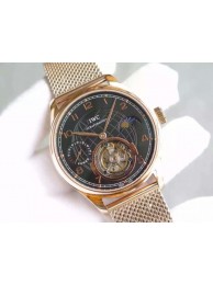 High Quality Replica IWC TF Portuguese Tourbillon Moonphase Bracelet WT01532