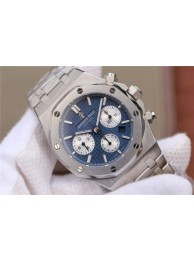 Imitation Audemars-Piguet Royal Oak Chronograph Blue/White Dial Bracelet WT01263