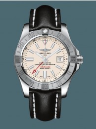 Imitation Breitling Avenger II GMT Steel Silver WT00745