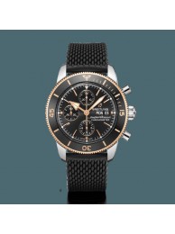 Imitation Breitling Superocean Heritage II Chronograph 44 Steel & rose gold Volcano black/black Breitling WT01017