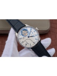 Imitation IWC AZ Portuguese Tourbillon IW5046 White Dial Blue Markers IWC WT00828