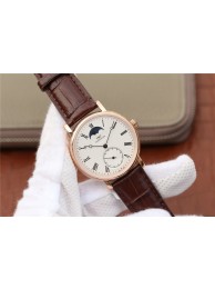 Imitation IWC Vintage IW544803 White Dial Brown Leather Strap WT00791