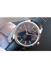 Imitation Omega V6 De Ville Hour Vision Co-Axial 41mm Blue Dial Leather Strap Omega WT01734