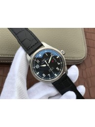 IWC Mark XVII Black Dial Black Leather Strap WT00917