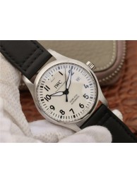 IWC Mark XVIII IW327002 White Dial Black Leather Strap WT01697