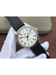 IWC Mark XVIII IW327002 White Dial Leather Strap WT00556