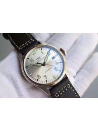 IWC MKF Mark XVI Silver Dial Black Leather Strap WT00673