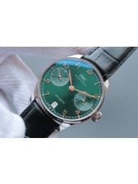 IWC Portuguese IW500708 Green Dial Rose Gold Markers WT01567